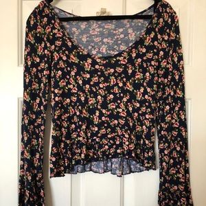 LA Hearts (pacsun) long sleeve floral top